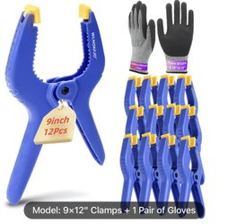 12pcs Spring Clamps Heavy Duty (9 Inches