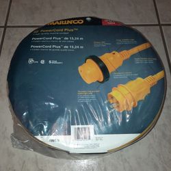 Brand New Marinco 50ft Power Cord Plus With Power Indicator 125v 30amp