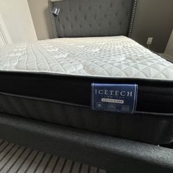 New Queen Bed Frame + Pillow Top Mattress
