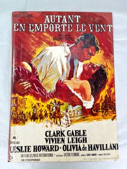 Vintage 1970s Gone With the Wind French Movie Poster Art Print, Editions Nugeron Paris #E6 (11x15")