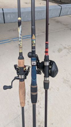 Bass fishing rods reels