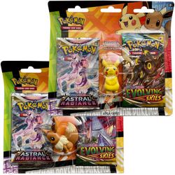 Pokémon TCG Astral Radiance & Evolving Skies Booster Pack Blister Bundle