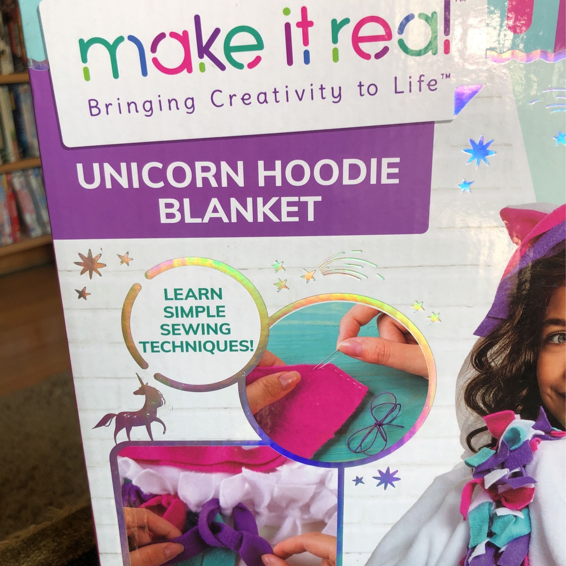 Make it real unicorn hoodie blanket hotsell