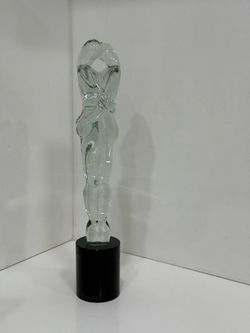 Signed MarioBadioli Oggetti Murano Embracing Couple Art Glass Sculpture