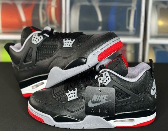 *AIR JORDAN 4 BRED REIMAGINED *