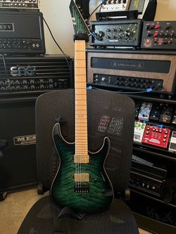ESP E-II M-II Black Turquoise Burst
