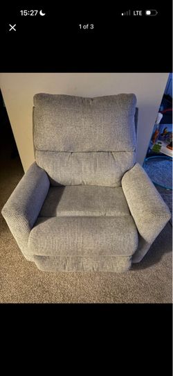Grey swivel 360 recliner