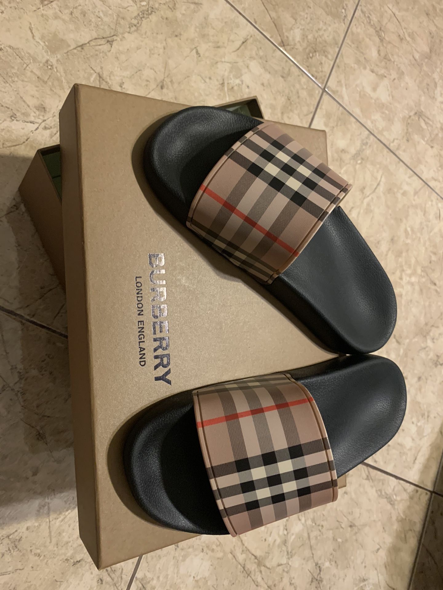 Burberry slides