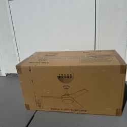 Trans Globe Imports 52"Ceiling Fan (F-1023 BK-NPWC6)