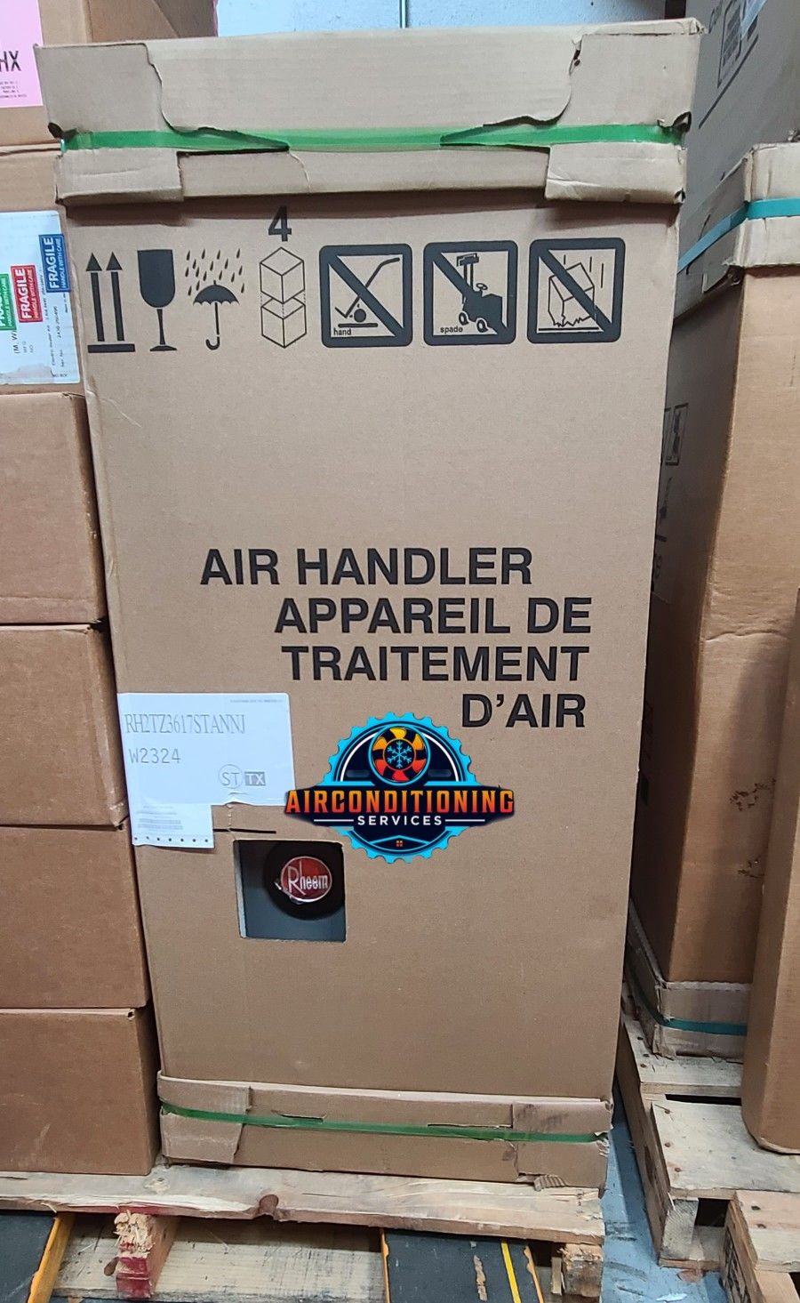 Rheem 2.5 to 3 Ton Air Handler R-410A - RH2TZ3617STANNJ - Endeavor Series - NEW