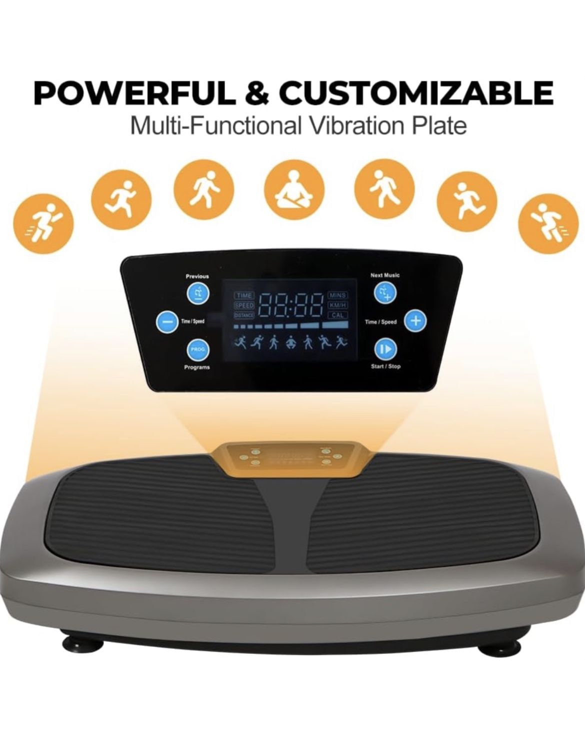 Vibration plate exercise machine