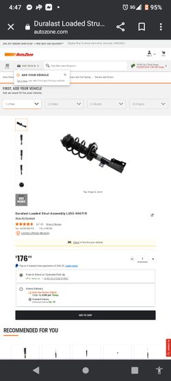 Duralast Loaded Strut Assembly Front Passenger Side