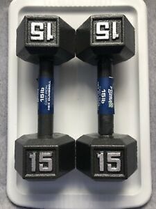 Fitness gear dumbell - 15 lbs pair brand new
