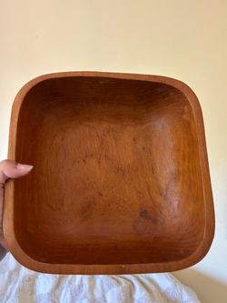 Sturdy wood bowl