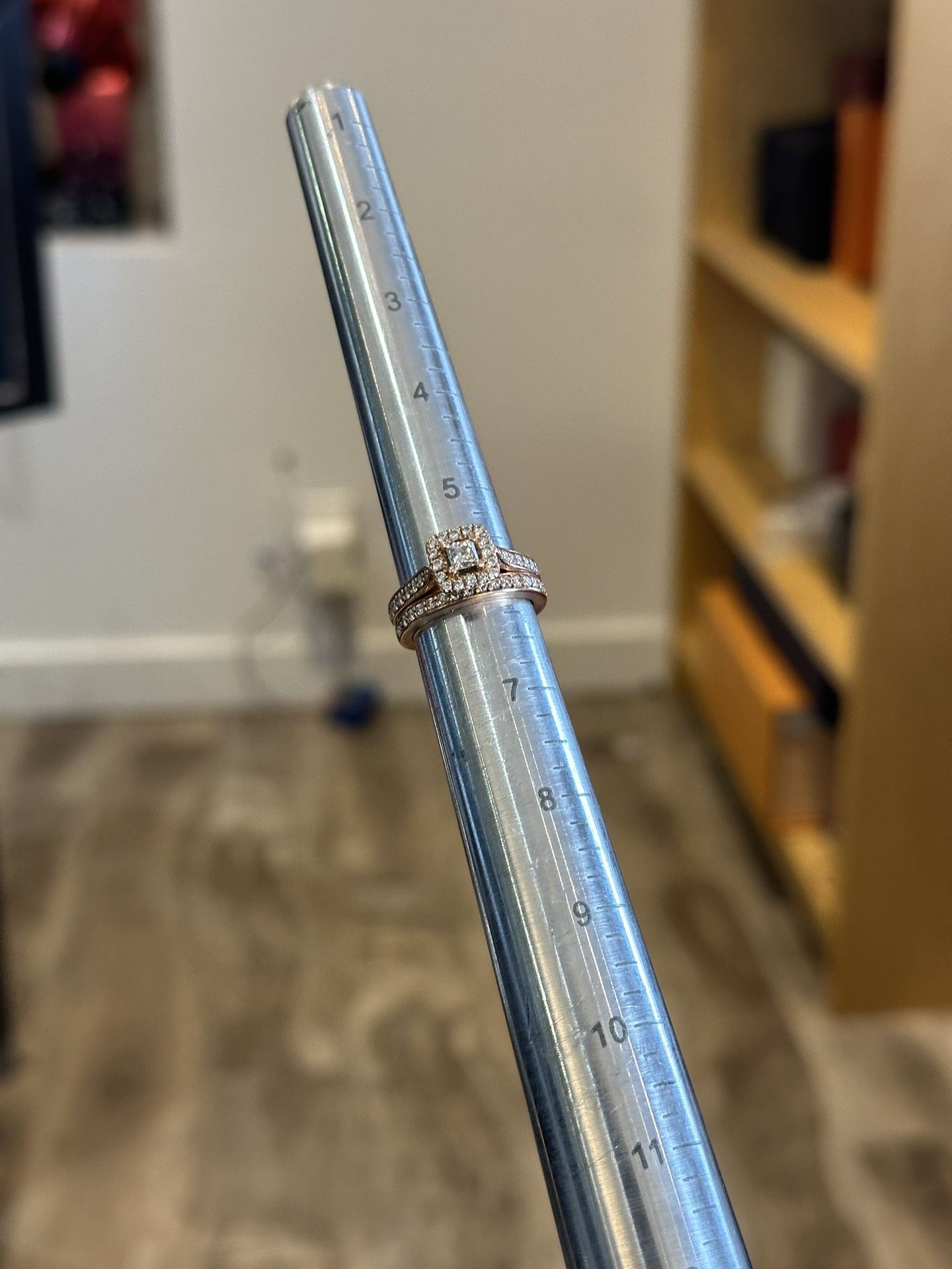 Rose Gold Wedding Ring Set