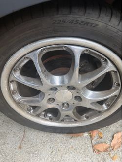 17” rims tires like new.   Only 2