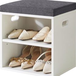 Shoe Storage Bench with Cushion