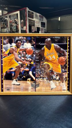 Lakers poster signed and autographed