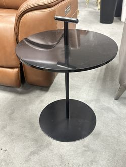 Black Side Table With Handle