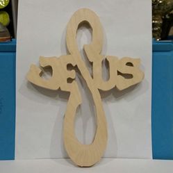 Handmade Wooden "Jesus " Cross