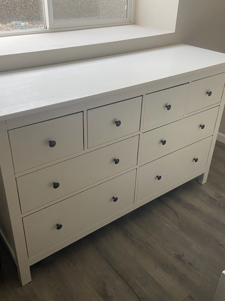 IKEA HEMNES
8-drawer dresser, white stain, 63x37 3/4 "
