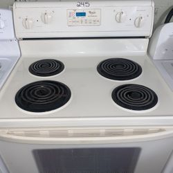 Apricot Whirlpool Stove W/ Coil Top