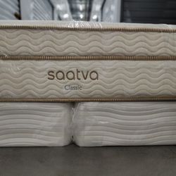 SAATVA 14.5 CLASSIC LUX.  FIRM PLUS BOX SPRING AVAILABLE 