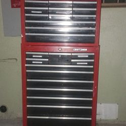 Craftsman Roll  Tool  Box  With Tools