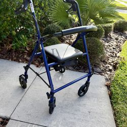 Drive Medical Walker Rollator with 6" Wheels