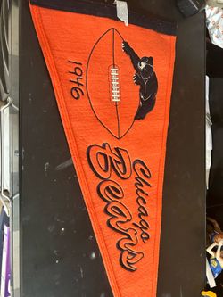 Chicago Bears flag pennant