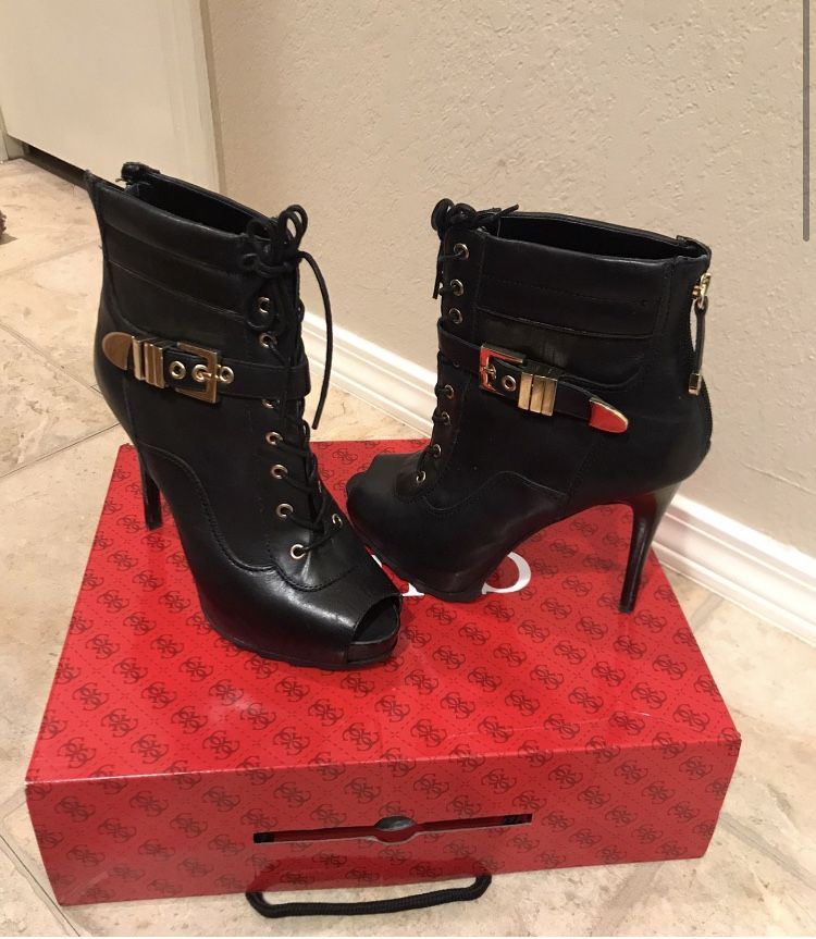 Guess Open Toe Booties 