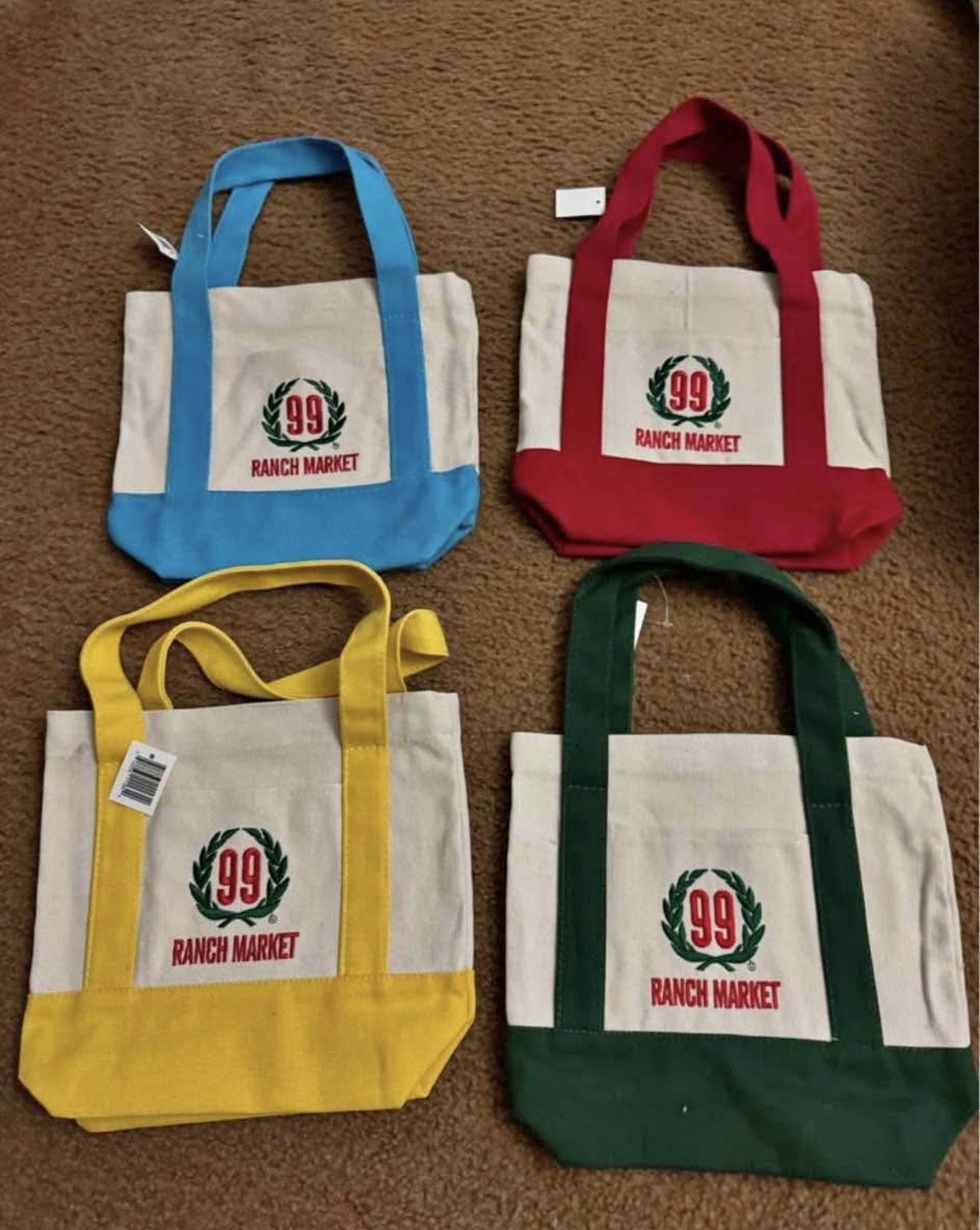 Ranch 99 Totes (missing Green)