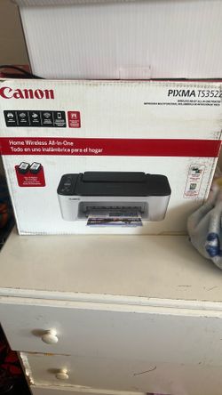 Canon PIXMA TS3522 Wireless Inkjet All-In-One Printer, featuring Wi-Fi connectivity for printing, scanning, and copying.