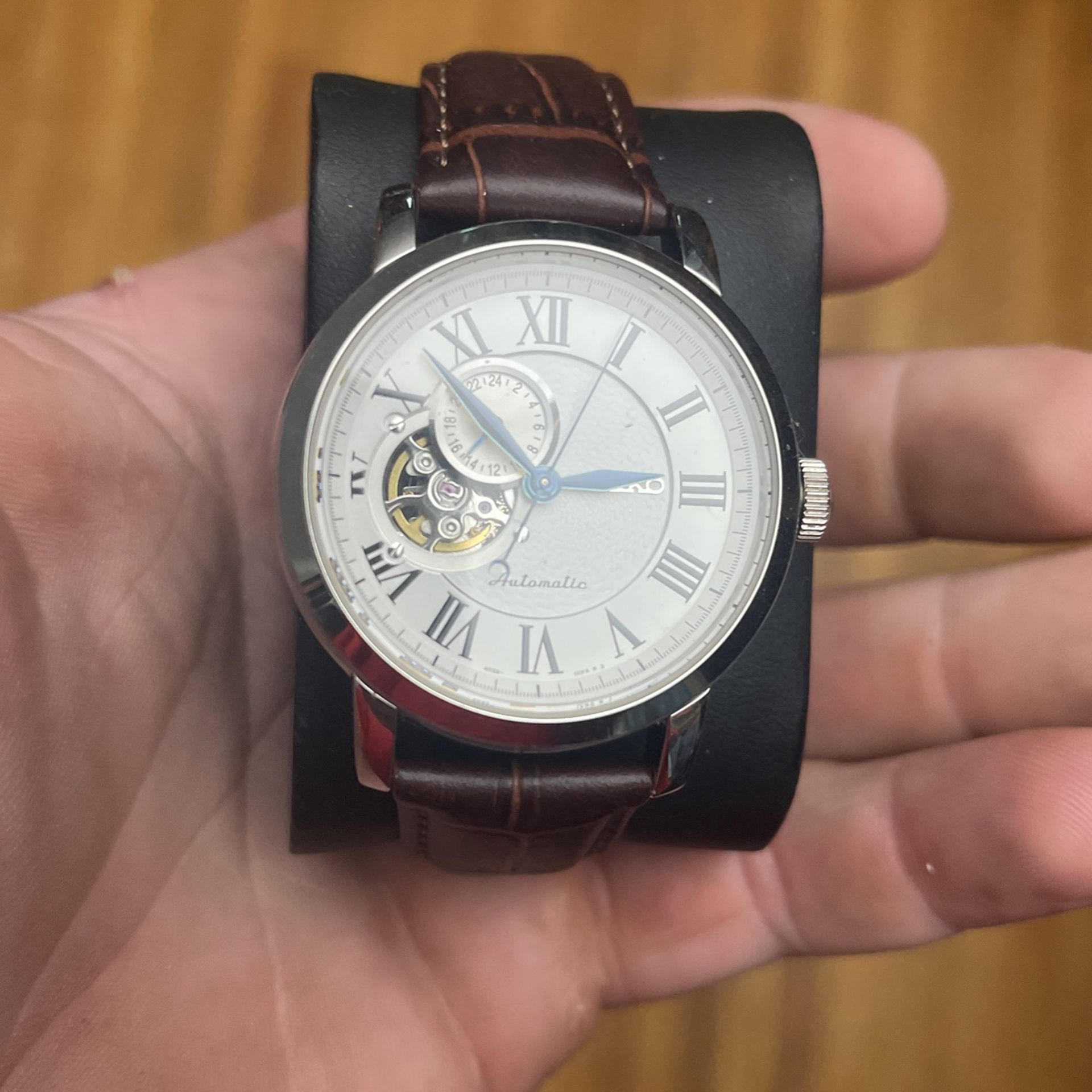 Seiko Automatic Silver Open Heart Dial Men’s SSA231
