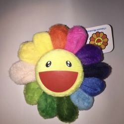 Takashi Murakami Flower Plush Pin Virgil Kanye Drake Travis Bape Supreme
