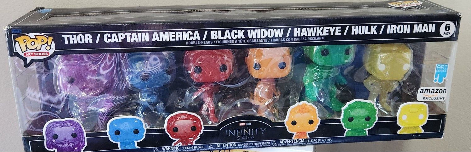Funko Pop! Art Series Marvel Studios The Infinity Saga Thor/Captain America/Black Widow/Hawkeye/Hulk/Iron Man