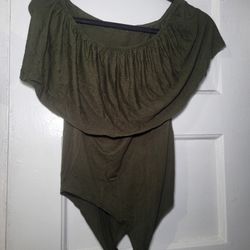 Fashion Nova Olive Bodysuit