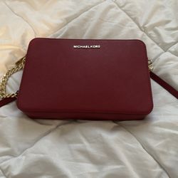Michael Kors Jet Set Large Saffiano Leather Crossbody Bag