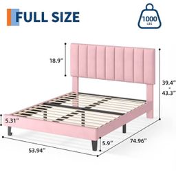 Pink Full Size Bed Frame