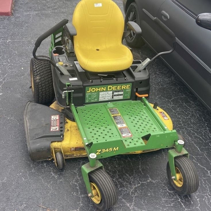 John deere outlet z345m for sale