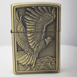 3D Carved Wings Spread Flying Eagle Bird Soaring Thru Sky Lighter, Windproof