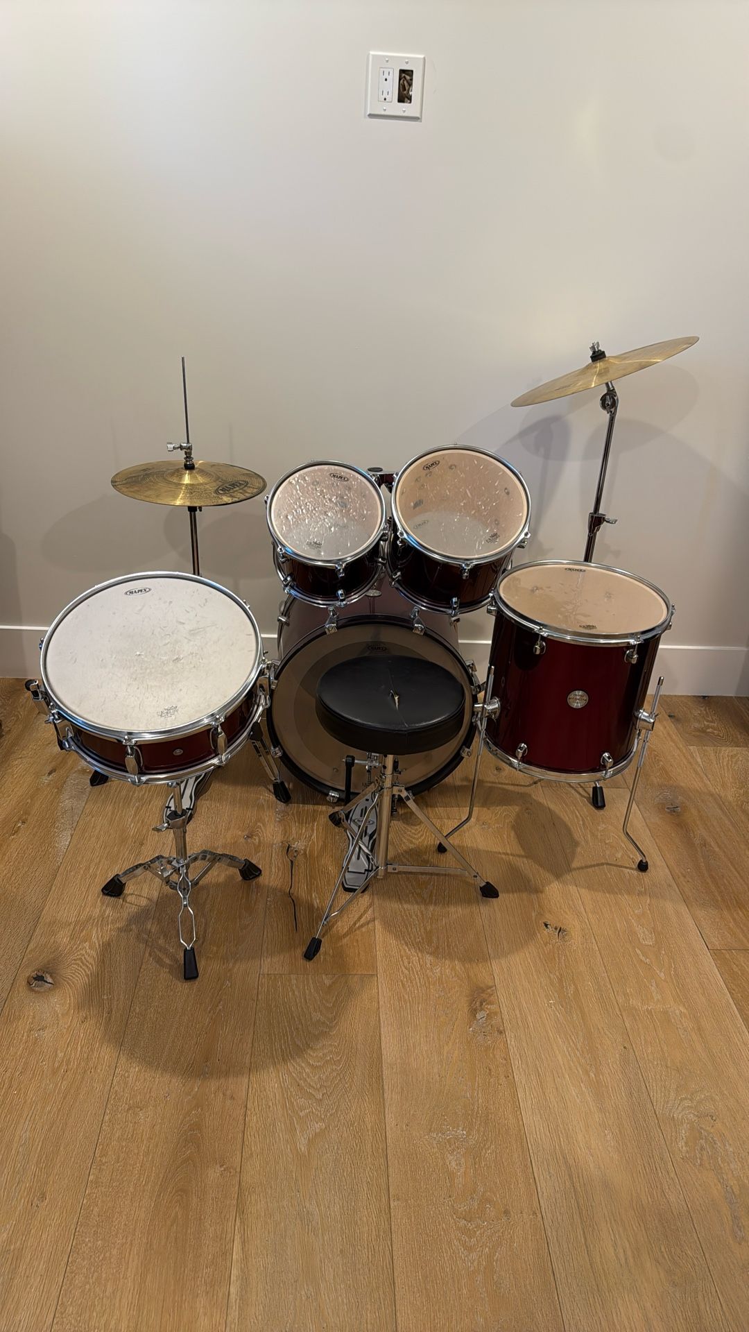 Mapex Drum Set.  Adolescent Size.  Used.  Free For Pick Up