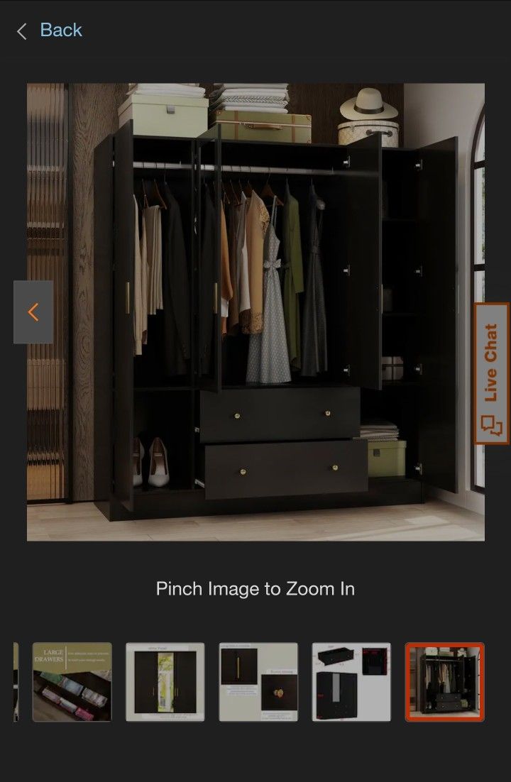 Closet Style Armoires With Mirror