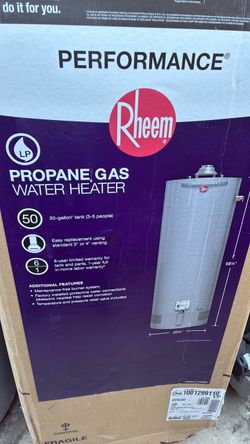Propane 50 gallon water heater