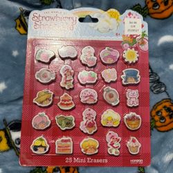 Strawberry Shortcake 25 Mini Erasers Set