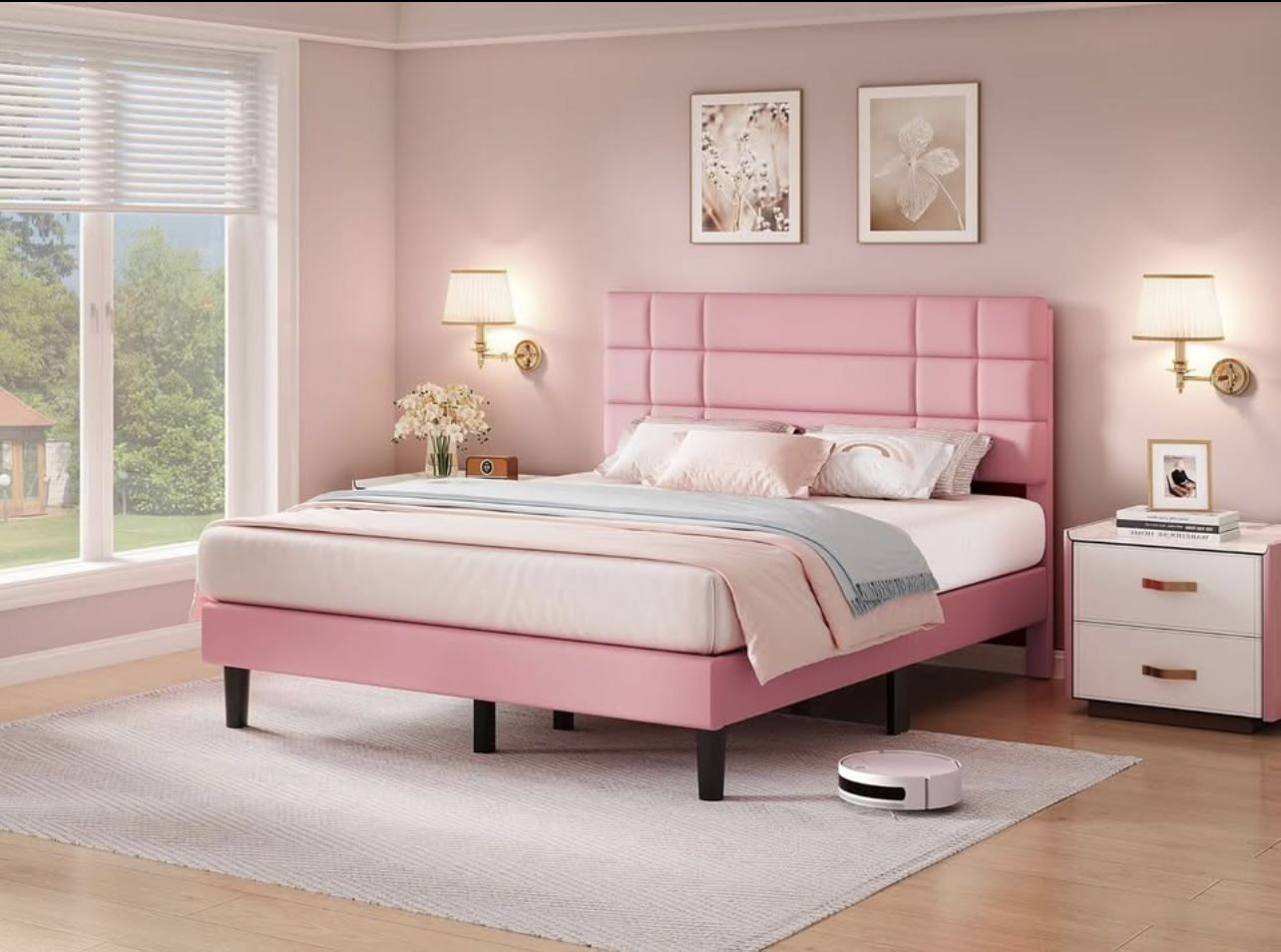 UPHOLSTERED BED FRAME TWIN SIZE BRAND NEW IN BOX!!!
