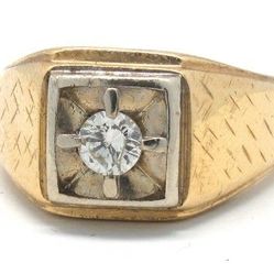 Mens Diamond/Gold Ring
