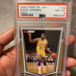 2008 Magic Johnson Lakers Psa 8