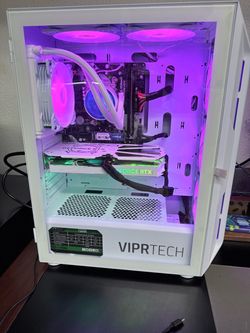 VIPRTECH Custom Gaming PC Build White