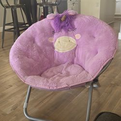 Unicorn plush chair